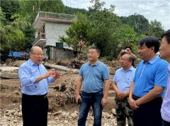 韩一兵在商洛市洛南县调研检查汛期农房受损情